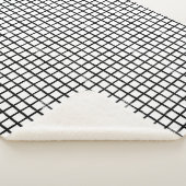 Nom personnalisé Doodle noir et blanc Motif plaid (3/4)