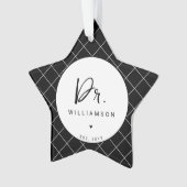 Nom personnalisé Dr Minimaliste Docteur Graduation (devant)