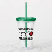 Nom personnalisé drôle Bocce ball Acrylique verre (Devant)