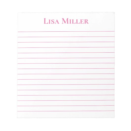 Nom personnalisé du Bloc-notes (Devant)