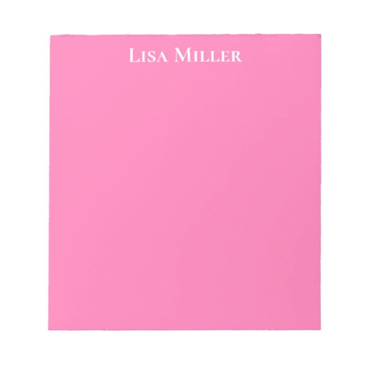 Nom personnalisé du Bloc-notes (Devant)