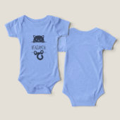 Nom personnalisé du chat noir mignon (Design Recto & Verso)