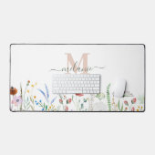 Nom personnalisé du Fleur sauvage Boho (Clavier et souris)