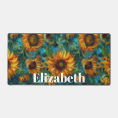 Nom personnalisé du motif de tournesol jaune (Recto)