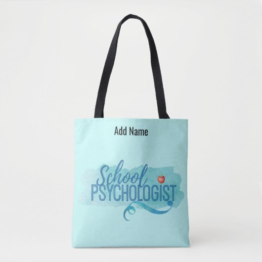 Nom personnalisé du psychologue de l'école Sac fou (Devant)