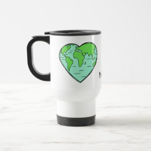Nom personnalisé Earth Love mugs