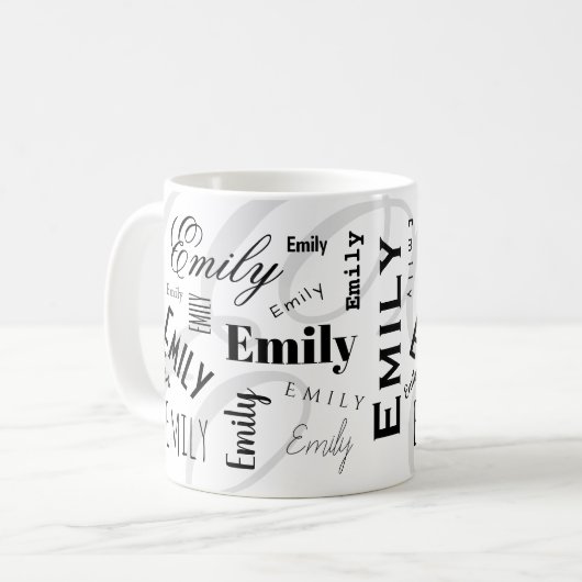Nom personnalisé Emily Mug (Devant gauche)