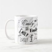 Nom personnalisé Emily Mug (Gauche)