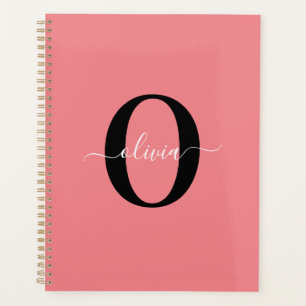 Nom personnalisé en écriture manuscrite à monogram