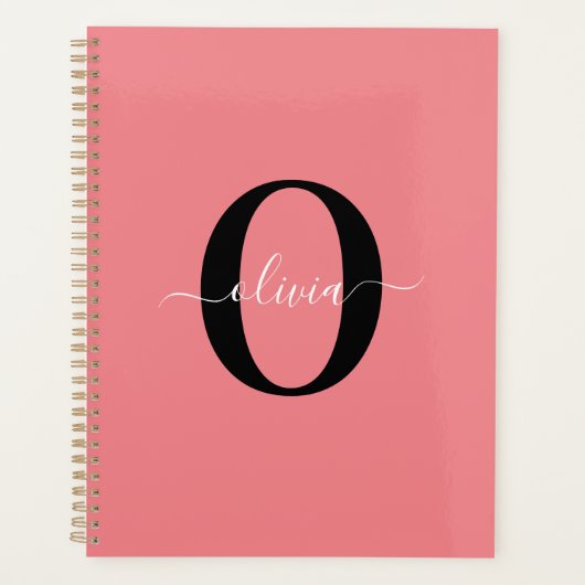 Nom personnalisé en écriture manuscrite à monogram (Devant)