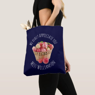 Nom personnalisé ENSEIGNANT APPRÉCIATION Sac fourr
