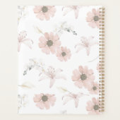 Nom personnalisé enseignant Fleurs roses (Dos)