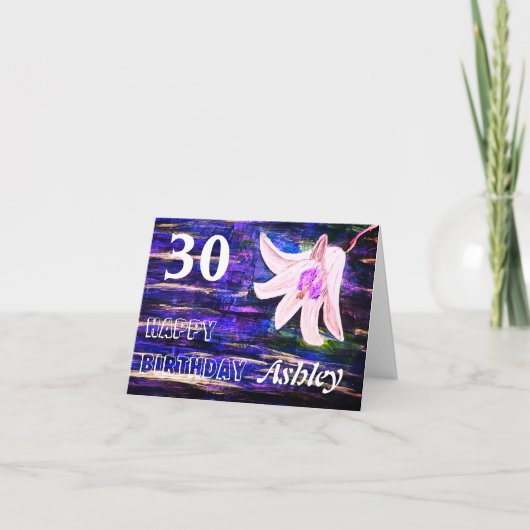 Nom personnalisé et âge Bonne carte d'anniversaire (Devant)