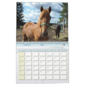 Nom personnalisé et calendrier du cheval de l'anné (Jan 2026)
