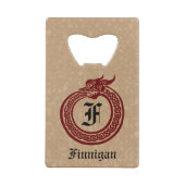 Nom personnalisé et monogramme Style celtique Ouro (Dos)