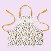Nom personnalisé et tablier à gâteau pour enfants