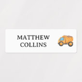 Nom personnalisé étanche Étiquettes Construction (Design 1)