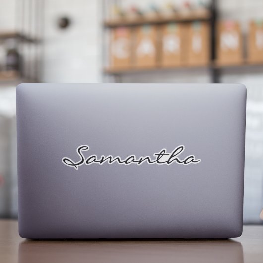 Nom personnalisé Étiquette de l'ordinateur portabl