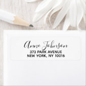 Nom personnalisé Étiquettes d'adresse de retour (En situation)