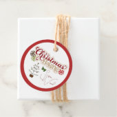 Nom personnalisé Étiquettes de cuisson de Noël (En situation)