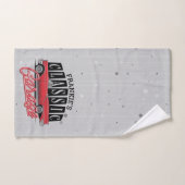 Nom personnalisé Faux Neon Garage de voiture class (Serviette à main)