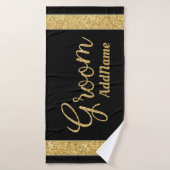Nom personnalisé Faux Parties scintillant Serviett (Serviette de bain)