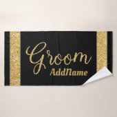Nom personnalisé Faux Parties scintillant Serviett (Serviette de bain)