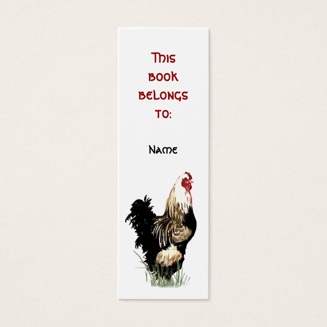 Nom personnalisé Fier Signet de coq de ferme (Devant)