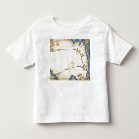 NOM PERSONNALISÉ FILLE TODDLER COTON T-SHIRT BUNNY (Devant)