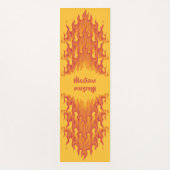 Nom personnalisé "FIRE" tapis de yoga recto verso (Devant)
