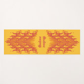 Nom personnalisé "FIRE" tapis de yoga recto verso (Devant (Horizontal))