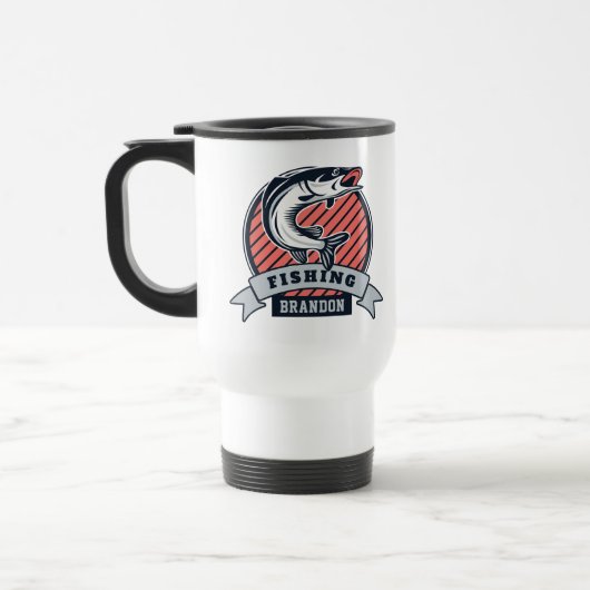 Nom personnalisé Fisher mugs (Gauche)