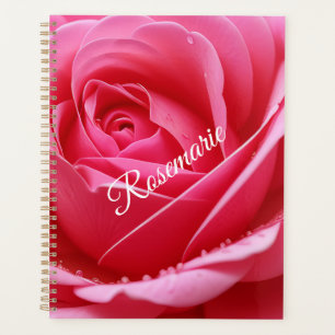 Nom personnalisé Fleur de rose élégante