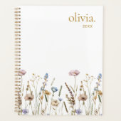 Nom personnalisé fleur sauvage Floral (Devant)