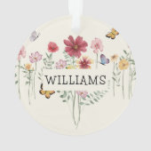 Nom personnalisé Floral (dos)