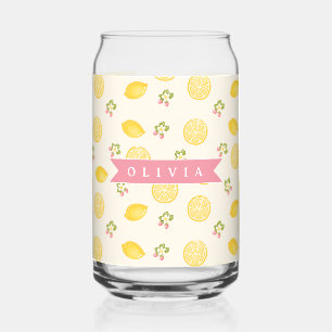 Nom personnalisé floral citron été sur mesure