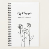 Nom personnalisé floral minimal (Devant)