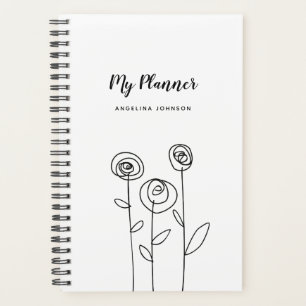 Nom personnalisé floral minimal