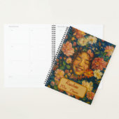 Nom personnalisé Floral Planner (Devant avec enveloppe)