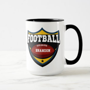 Nom personnalisé Football Logo tasses