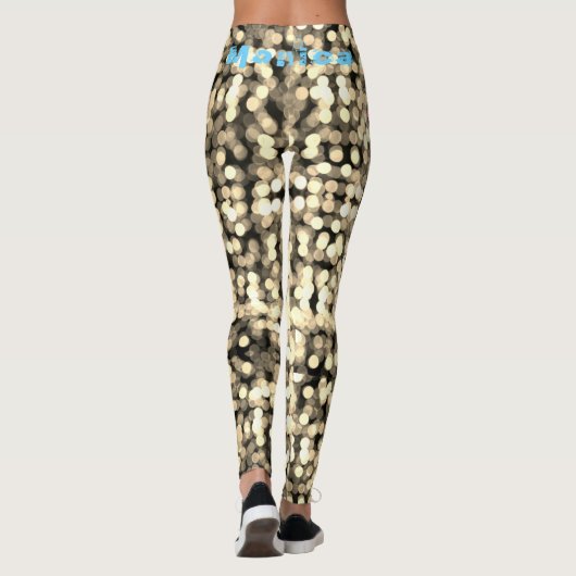 Nom personnalisé Funky Leggings (Dos)