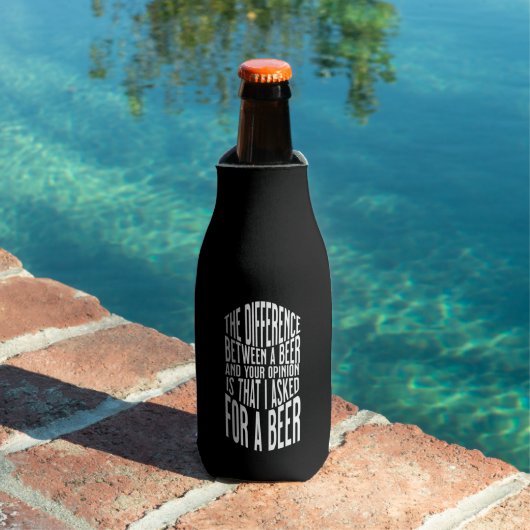 Nom personnalisé Funny Bière Glacière bouteille (Piscine in situ)