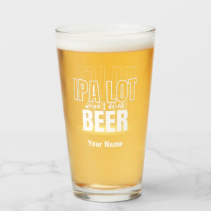 Nom Personnalisé Funny Pint Moderne Verre de bière