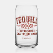 Nom personnalisé Funny TEQUILA Verre (Verso)