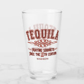 Nom personnalisé Funny TEQUILA Verre (Dos)