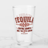 Nom personnalisé Funny TEQUILA Verre (Devant)
