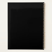 Nom personnalisé géométrique noir et or moderne (Dos)