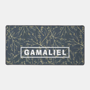 Nom personnalisé Gold Feuilles foncé