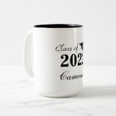 Nom personnalisé Grad Mug (Devant gauche)