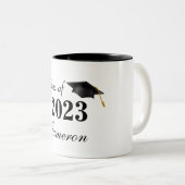 Nom personnalisé Grad Mug (Devant droit)